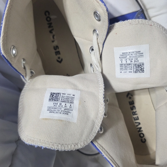 CONVERSE - Hightop Platform Converse blue - Picture 3 of 7